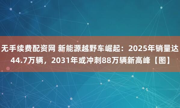 无手续费配资网 新能源越野车崛起:2025年销量达44.7万辆,2031年或冲刺88万辆新高峰【图】